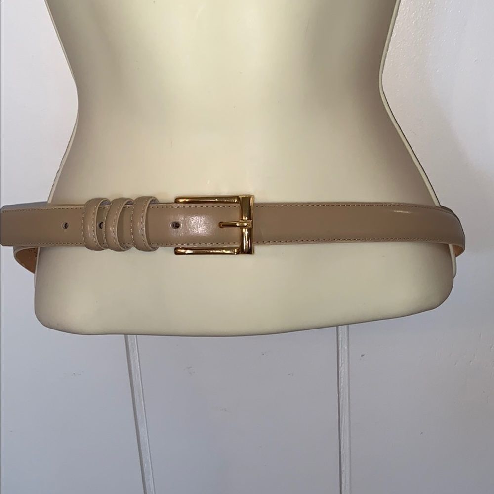Vtg Amanda Smith tan leather belt‎